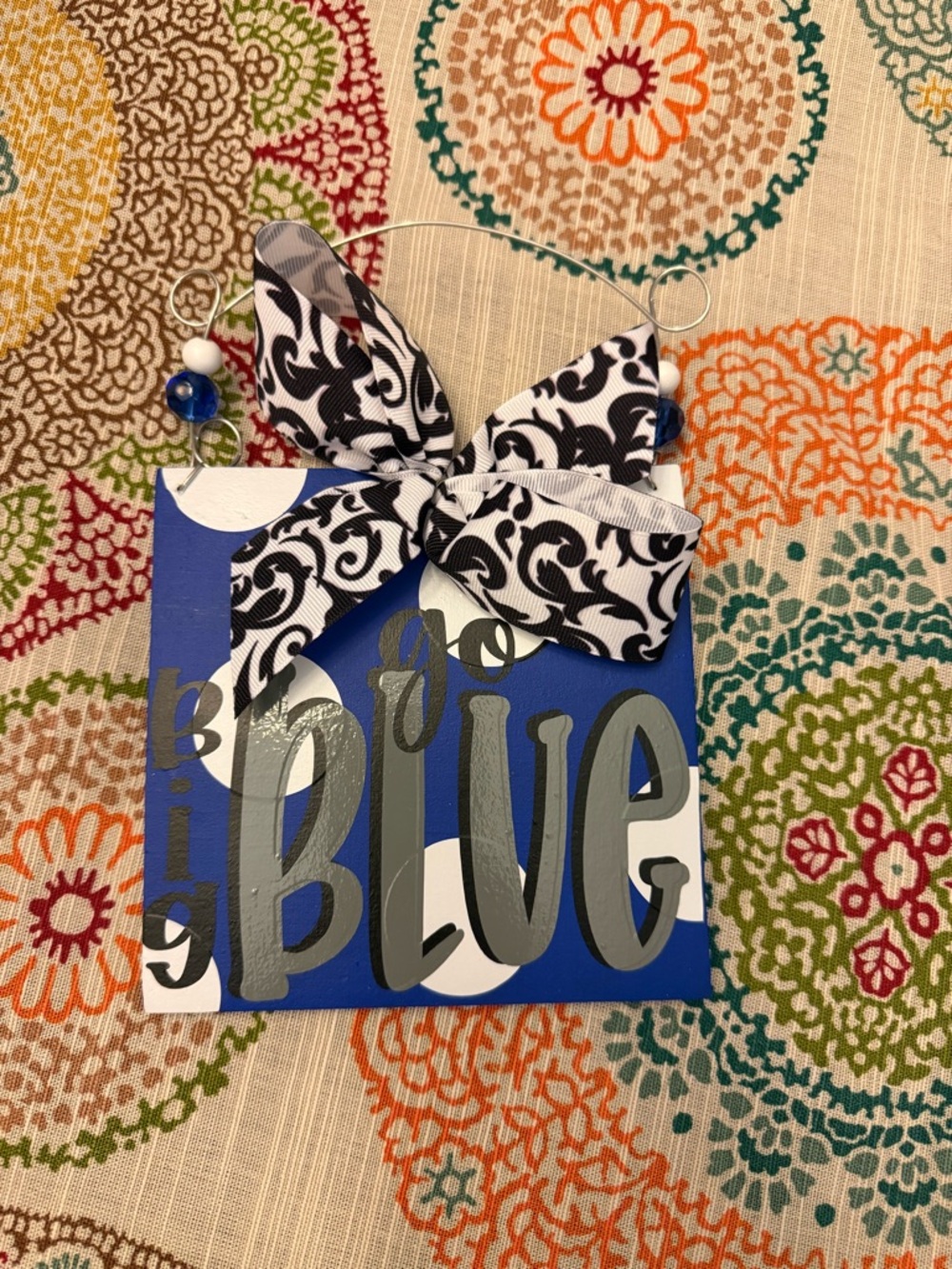 NWT University of Kentucky "Go Big Blue" Decorative Plaque with Bow